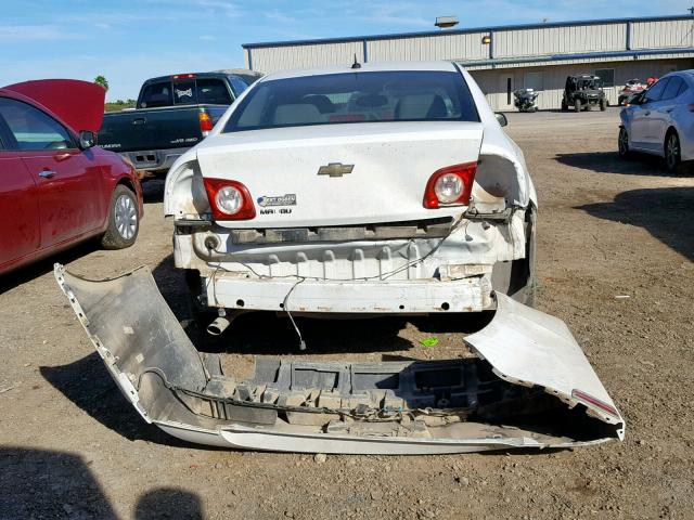 1G1ZB5EB6A4145619 - 2010 CHEVROLET MALIBU LS თეთრი ფოტო 9