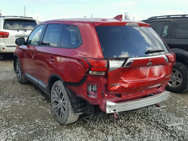 JA4AD2A35JZ055340 - 2018 MITSUBISHI OUTLANDER RED photo 3