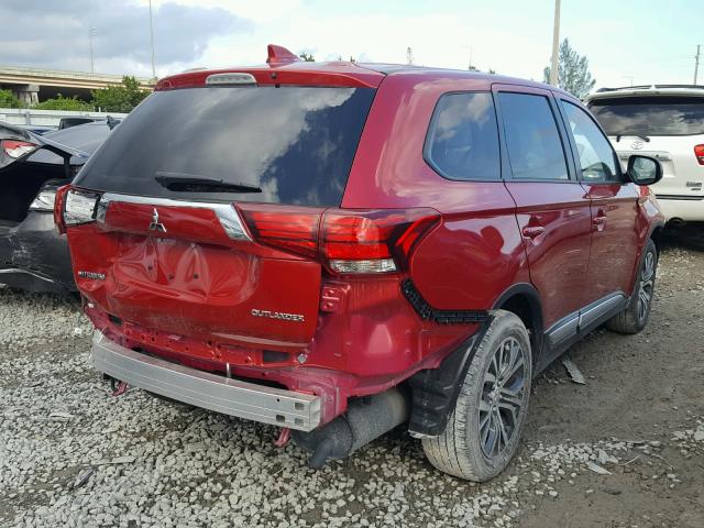 JA4AD2A35JZ055340 - 2018 MITSUBISHI OUTLANDER RED photo 4