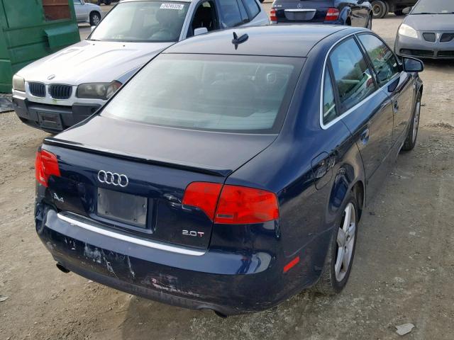 WAUAF68E15A476441 - 2005 AUDI A4 2.0T BLUE photo 4