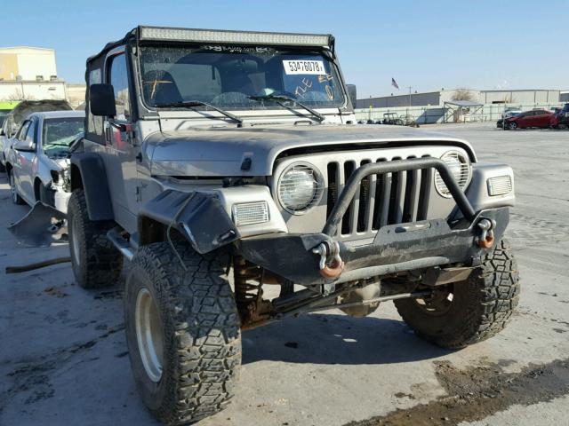 1J4FA49S82P700209 - 2002 JEEP WRANGLER / GRAY photo 1