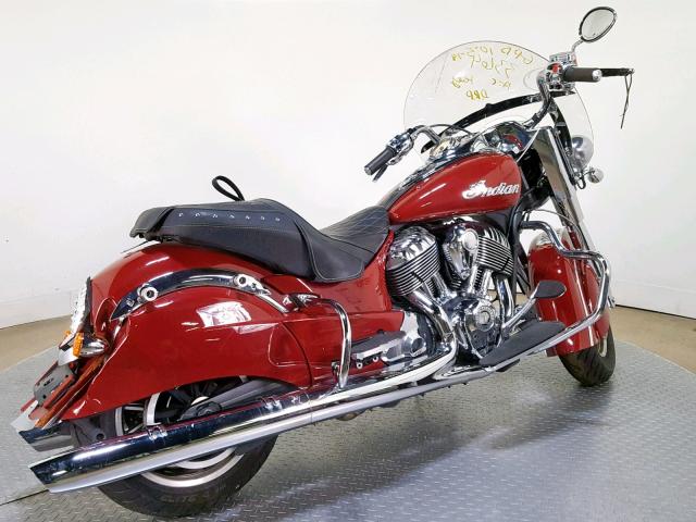 56KTHAAA3G3337493 - 2016 INDIAN MOTORCYCLE CO. SPRINGFIEL MAROON photo 8