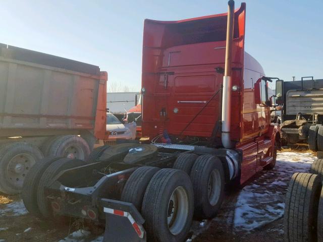 4V4NC9EH2EN154238 - 2014 VOLVO VN VNL RED photo 4