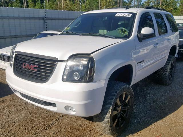 1GKFK13057J122626 - 2007 GMC YUKON WHITE photo 2