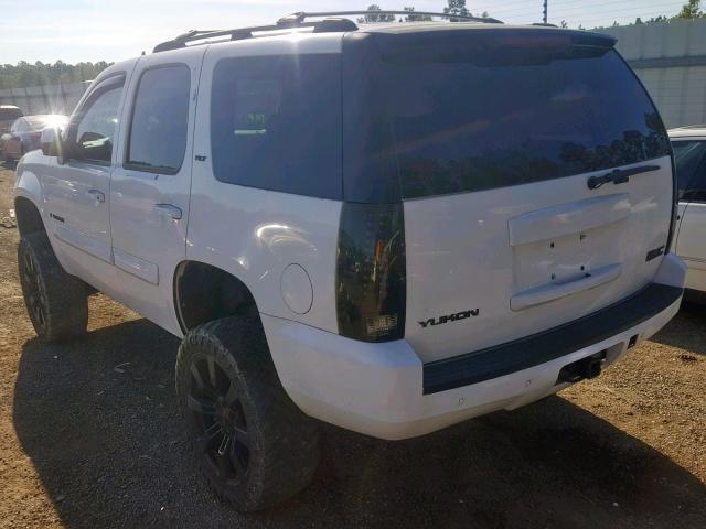 1GKFK13057J122626 - 2007 GMC YUKON WHITE photo 3