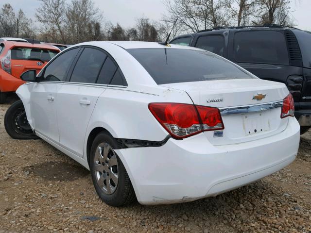 1G1PC5SH1C7339389 - 2012 CHEVROLET CRUZE LS WHITE photo 3