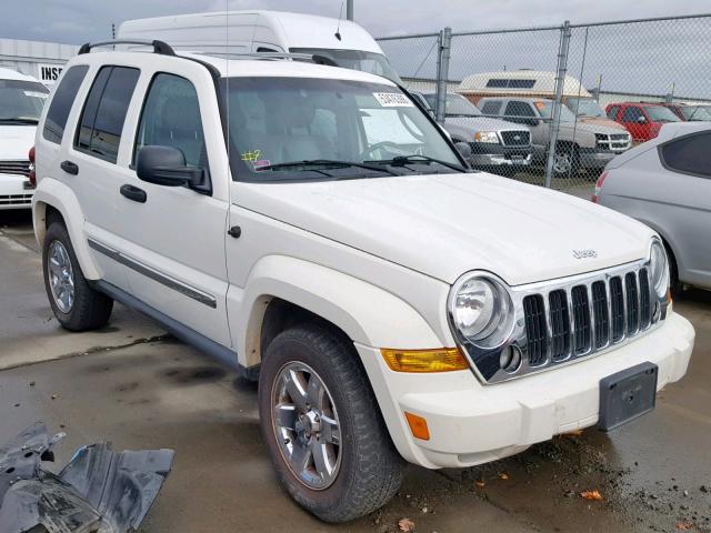 1J8GK58K77W508168 - 2007 JEEP LIBERTY LI WHITE photo 1