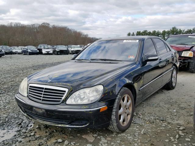 WDBNG84J84A385941 - 2004 MERCEDES-BENZ S 500 4MAT BLACK photo 2