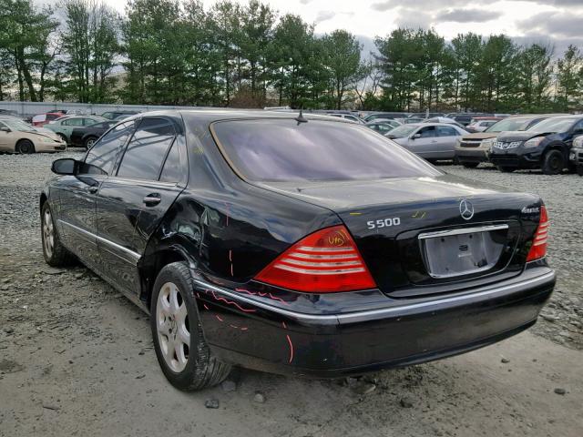 WDBNG84J84A385941 - 2004 MERCEDES-BENZ S 500 4MAT BLACK photo 3