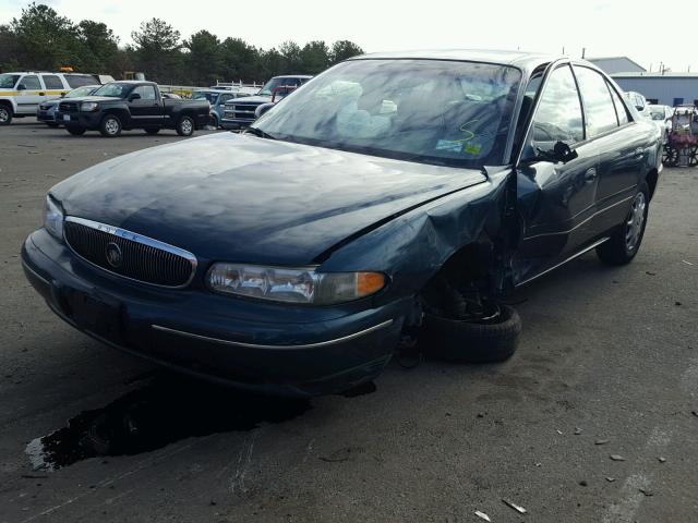 2G4WS52J0Y1297225 - 2000 BUICK CENTURY CU GREEN photo 2