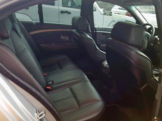 WBAHL83587DT08453 - 2007 BMW 7 SERIES SILVER photo 6