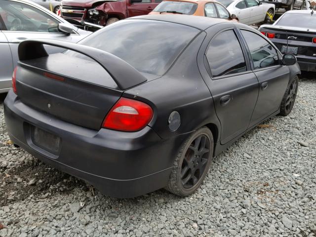 1B3ES66S83D247454 - 2003 DODGE NEON SRT-4 BLACK photo 4