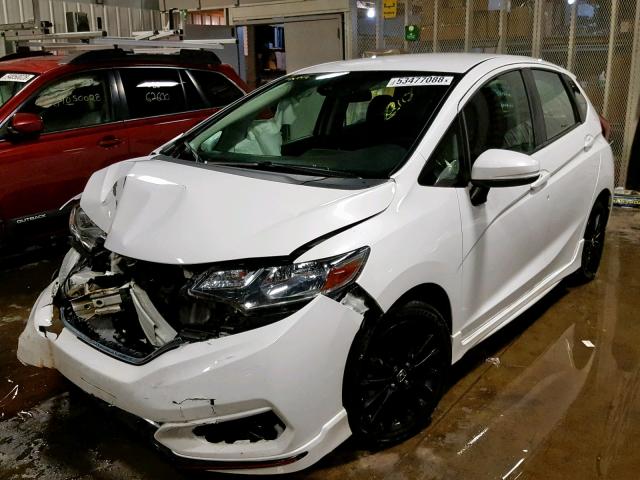 3HGGK5H73JM711599 - 2018 HONDA FIT EX WHITE photo 2