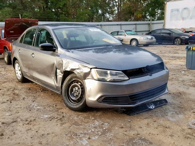 3VW2K7AJ3CM409255 - 2012 VOLKSWAGEN JETTA BASE Մոխրագույն լուսանկար 1