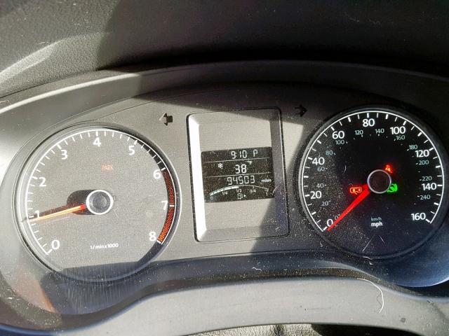 3VW2K7AJ3CM409255 - 2012 VOLKSWAGEN JETTA BASE Մոխրագույն լուսանկար 8