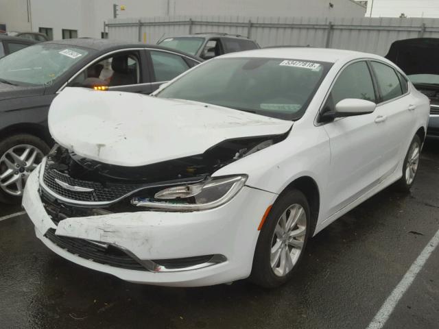 1C3CCCAB6FN705651 - 2015 CHRYSLER 200 LIMITE WHITE photo 2