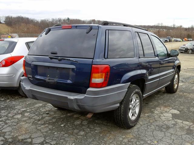 1J8GW48S82C169123 - 2002 JEEP GRAND CHER BLUE photo 4