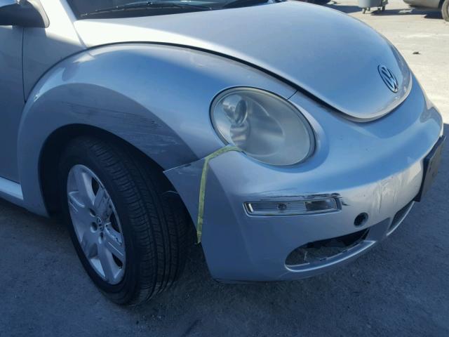 3VWRG31C67M521144 - 2007 VOLKSWAGEN NEW BEETLE SILVER photo 9