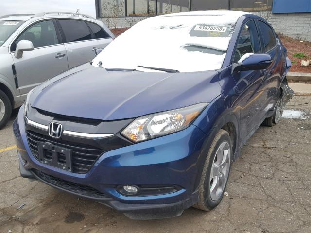 3CZRU6H52GM768854 - 2016 HONDA HR-V EX BLUE photo 2