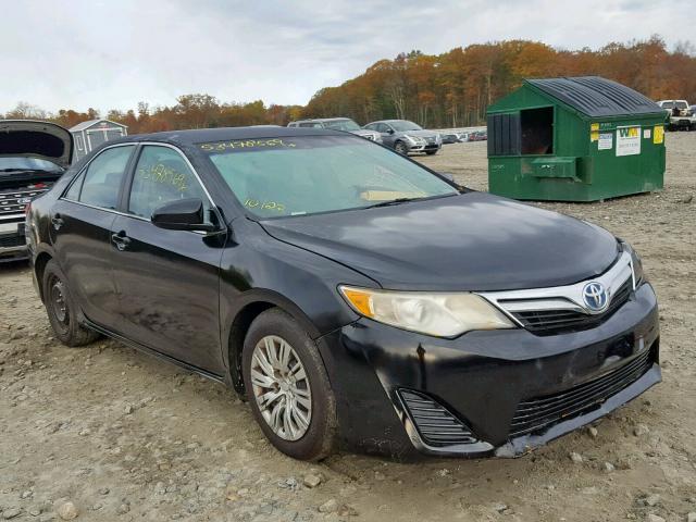 4T1BD1FK4EU138826 - 2014 TOYOTA CAMRY HYBR BLACK photo 1