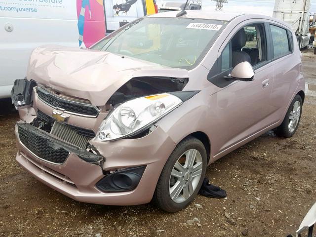 KL8CB6S93DC596515 - 2013 CHEVROLET SPARK LS PINK photo 2