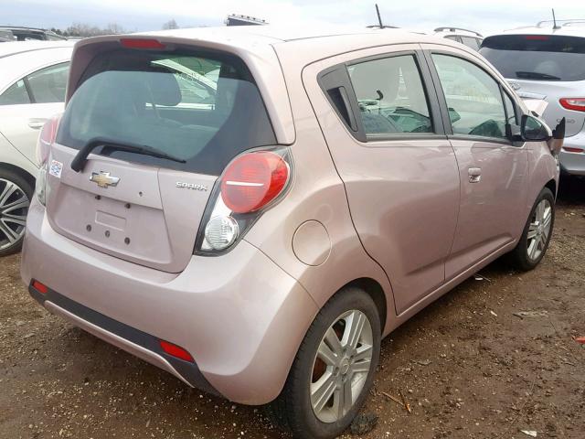 KL8CB6S93DC596515 - 2013 CHEVROLET SPARK LS PINK photo 4