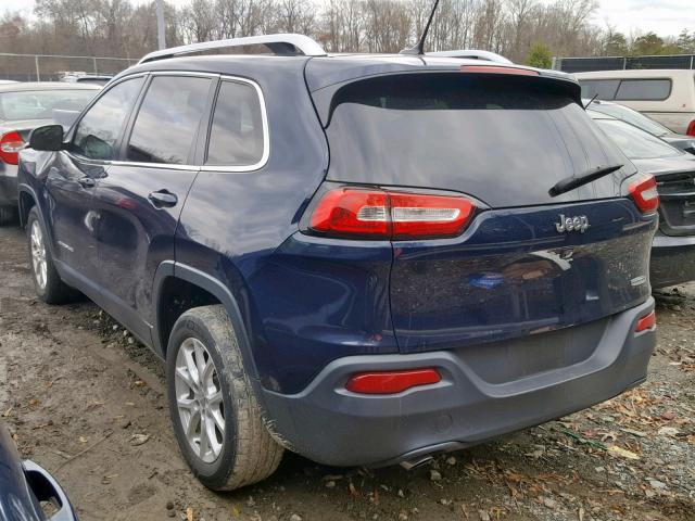 1C4PJLCB3FW782701 - 2015 JEEP CHEROKEE L BLUE photo 3