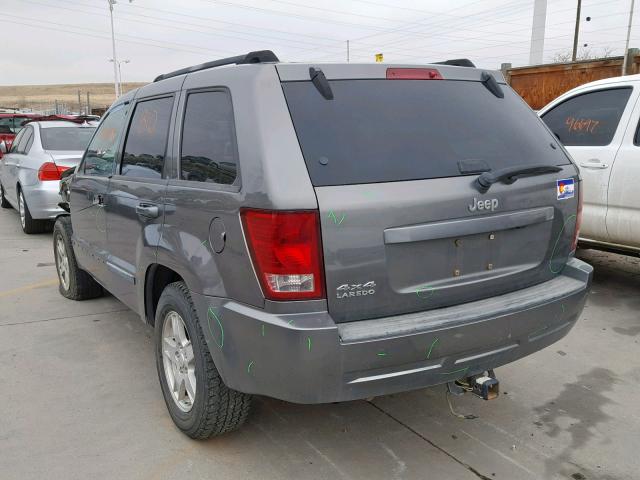 1J8GR48K27C558189 - 2007 JEEP GRAND CHER GRAY photo 3