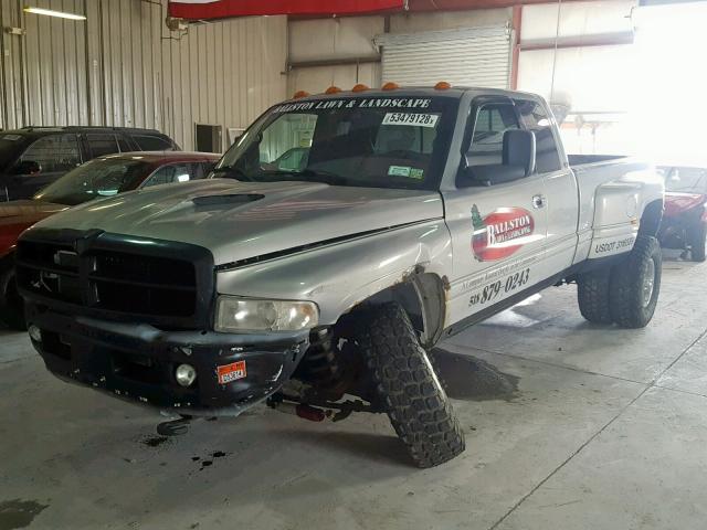 1B7MF33671J291156 - 2001 DODGE RAM 3500 GRAY photo 2