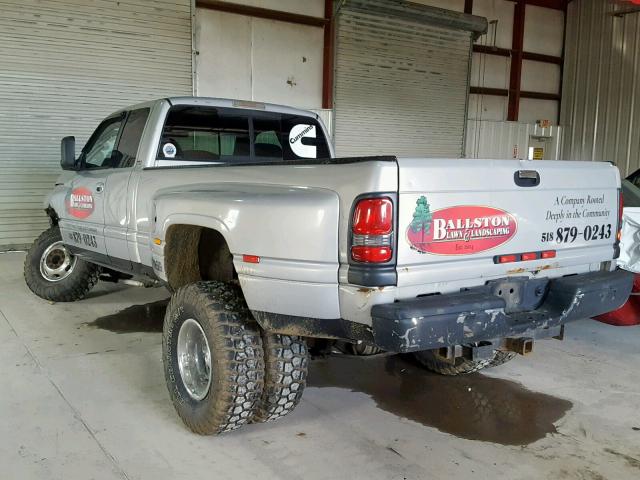 1B7MF33671J291156 - 2001 DODGE RAM 3500 GRAY photo 3