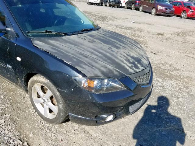 JM1BK324561406833 - 2006 MAZDA 3 S BLACK photo 9