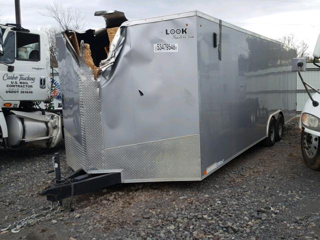 53BLTEB23HP000935 - 2017 LOOK TRAILER GRAY photo 2