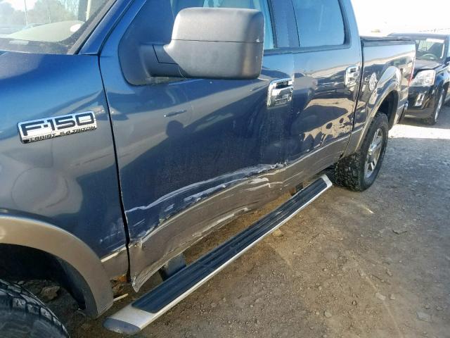 1FTPW14535FA64935 - 2005 FORD F150 SUPER BLUE photo 9