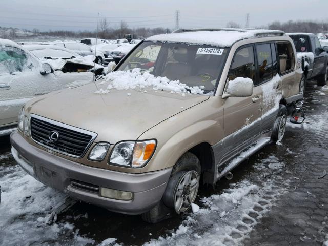 JT6HT00W5X0040512 - 1999 LEXUS LX 470 TAN photo 2