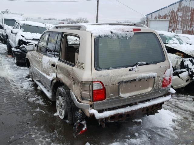 JT6HT00W5X0040512 - 1999 LEXUS LX 470 TAN photo 3