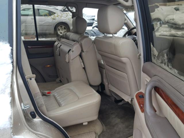 JT6HT00W5X0040512 - 1999 LEXUS LX 470 TAN photo 6