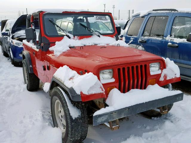 1J4FY19P1PP252067 - 1993 JEEP WRANGLER / RED photo 1