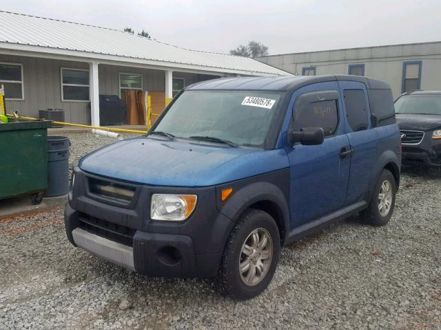 5J6YH28626L016718 - 2006 HONDA ELEMENT EX BLUE photo 2