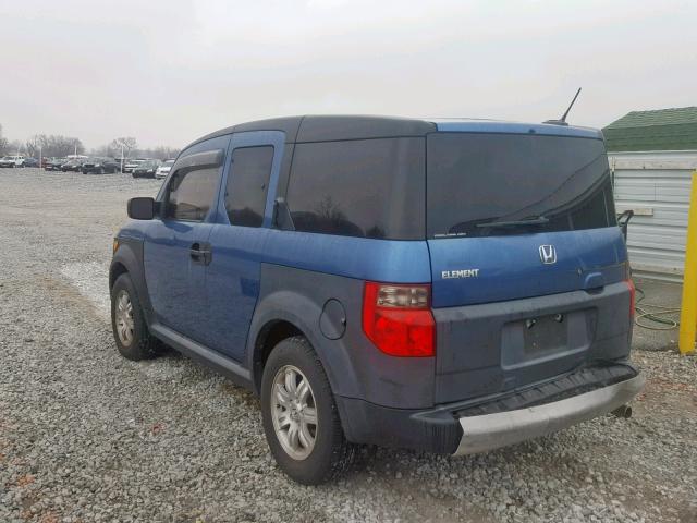 5J6YH28626L016718 - 2006 HONDA ELEMENT EX BLUE photo 3