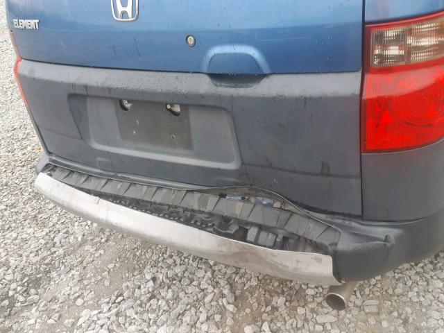 5J6YH28626L016718 - 2006 HONDA ELEMENT EX BLUE photo 9