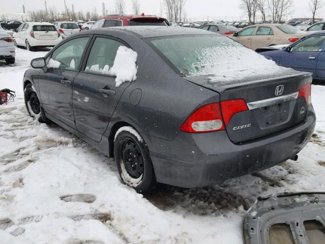 2HGFA16079H017179 - 2009 HONDA CIVIC EXL GRAY photo 3