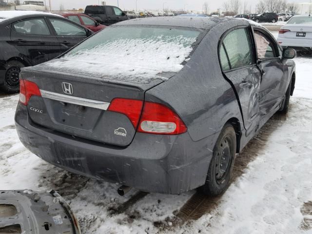 2HGFA16079H017179 - 2009 HONDA CIVIC EXL GRAY photo 4