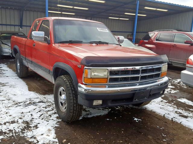 1B7GG23Y5TS614378 - 1996 DODGE DAKOTA RED photo 1