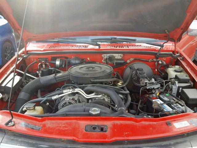 1B7GG23Y5TS614378 - 1996 DODGE DAKOTA RED photo 7