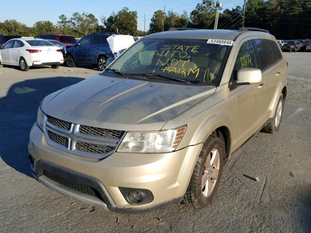 3D4PG1FG1BT544262 - 2011 DODGE JOURNEY MA GOLD photo 2