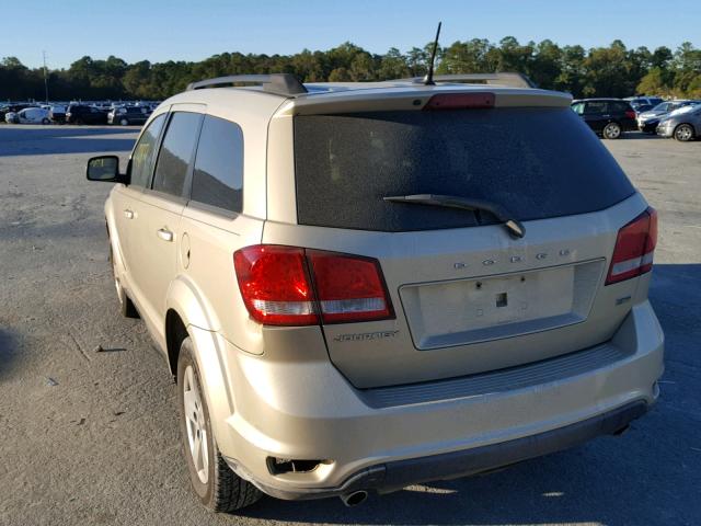 3D4PG1FG1BT544262 - 2011 DODGE JOURNEY MA GOLD photo 3