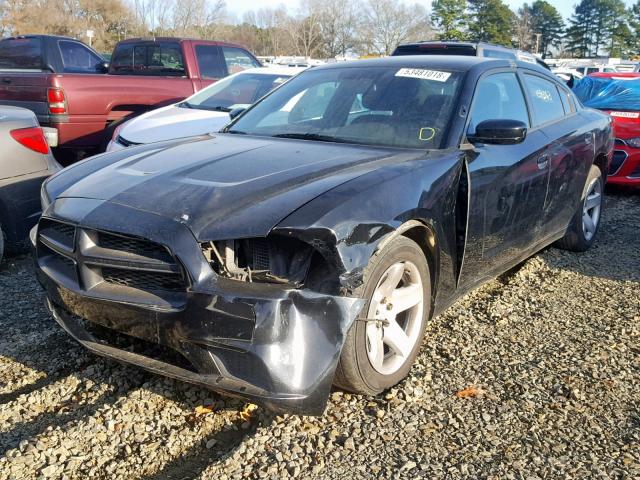 2C3CDXAT1CH305742 - 2012 DODGE CHARGER PO BLACK photo 2