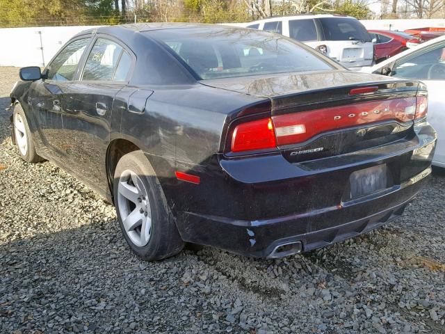 2C3CDXAT1CH305742 - 2012 DODGE CHARGER PO BLACK photo 3