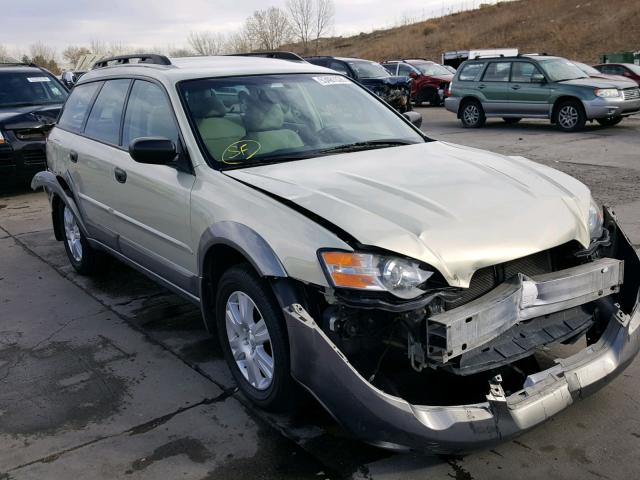 4S4BP61C757332091 - 2005 SUBARU LEGACY OUT BEIGE photo 1