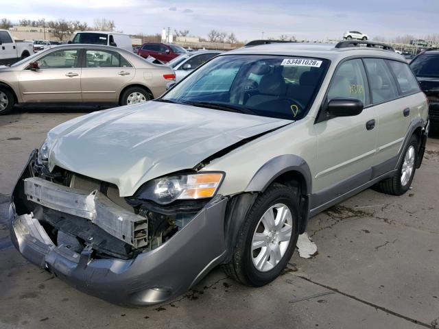 4S4BP61C757332091 - 2005 SUBARU LEGACY OUT BEIGE photo 2